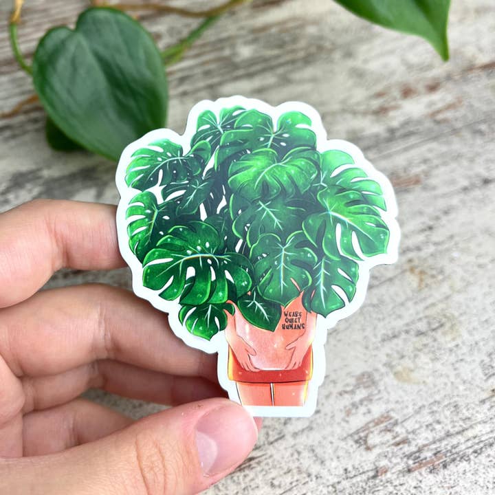 plantyintroverts - Wholesale Magnet - Magnet - Monstera deliciosa girl with pot3