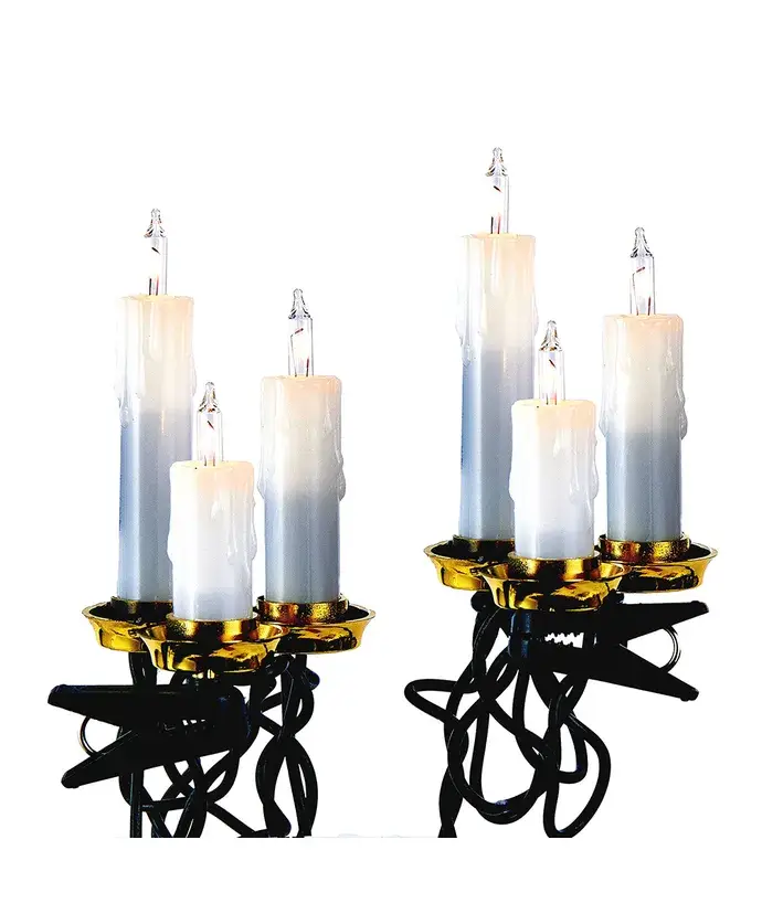 Kurt S. Adler, Inc. - Wholesale Flameless Candle - 15/L TRIPLE CANDLE LIGHT SET2