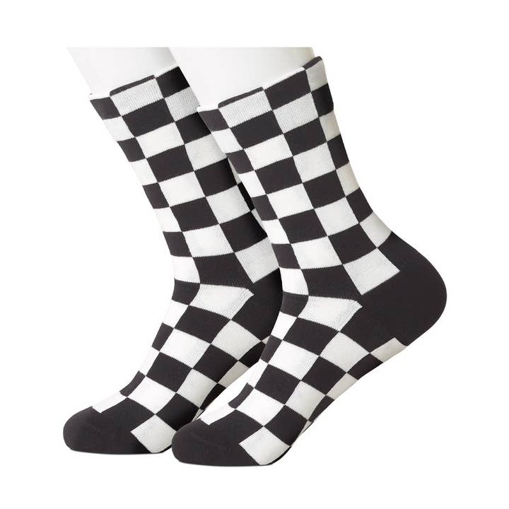 Emma Black & White Women's Socks for wholesale by Beau Ties of Vermont