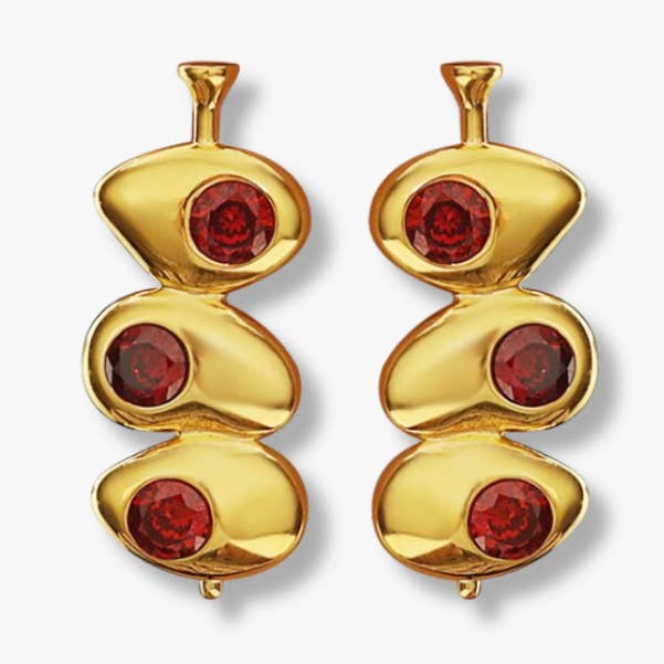 Velvet Martini Olive Earrings for wholesale by Liv Bella Vita | European Inspired Waterproof Jewelry