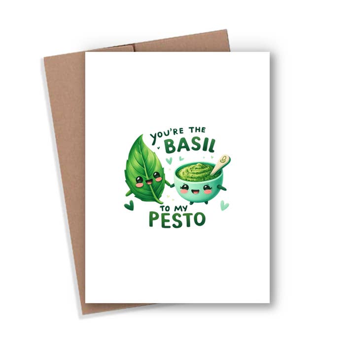 Basil Pesto Card for wholesale by Expression Design Co