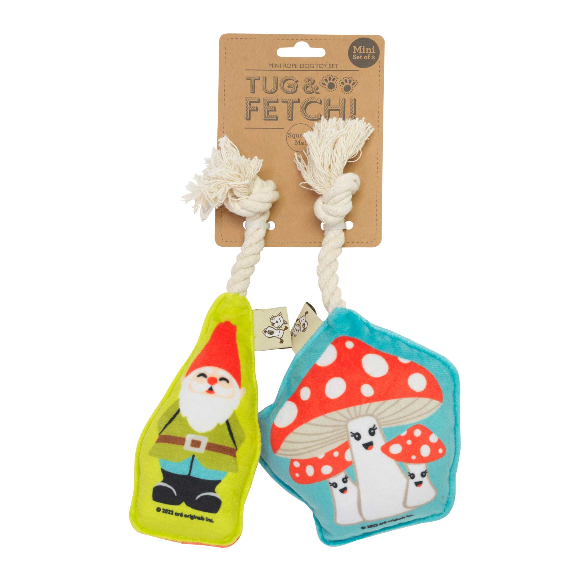 Speckle and Spot by Ore’ Originals - Wholesale Pet Toy Set - Dog - Mini Dog Toy Set | Gnome & Mushrooms3