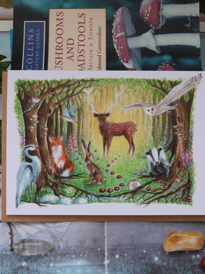 Welcome to the Wood Greetings Card for wholesale by FreeRangeFaeries