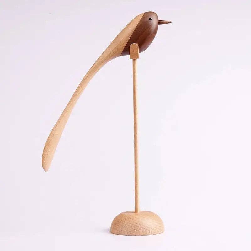 Kiyo Home - Wholesale Decorative Tabletop Object - Wooden Birds (Set of 2)12