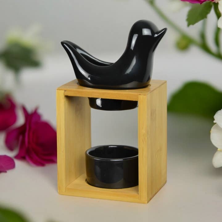 Zen'Arôme - Vente Diffuseur de parfum chauffant - Brûle Parfum et Fondants de Cire Parfumée Birdy Noir0