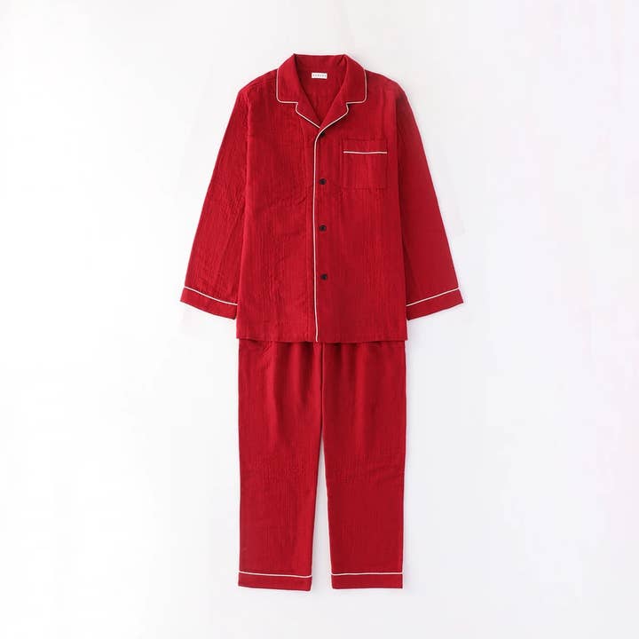 UCHINO - Wholesale Sleepwear Set - Women's - UCHINO Marshmallow Gauze Pajama - Red