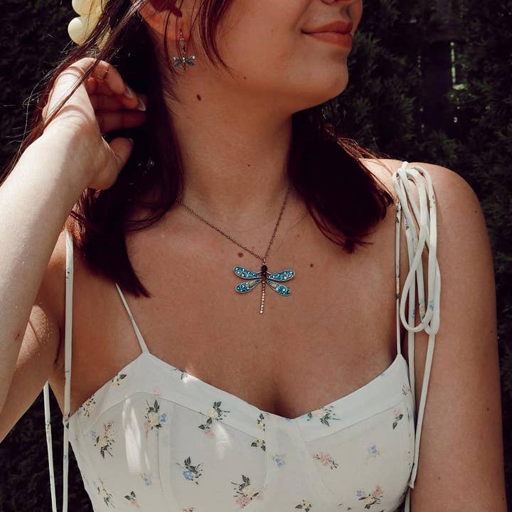 Neve Crystal Dragonfly Necklace Neve Crystal Dragonfly Necklace