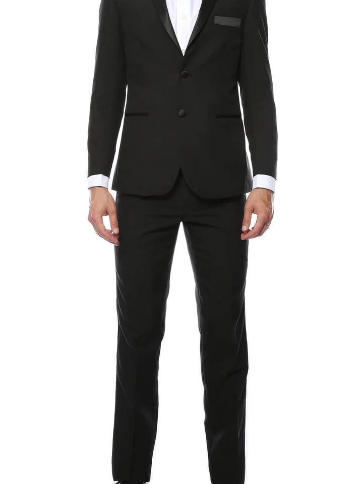 Black Ferrecci - MMTUX Men's Slim Fit 2pc Tuxedo Set for wholesale on Faire