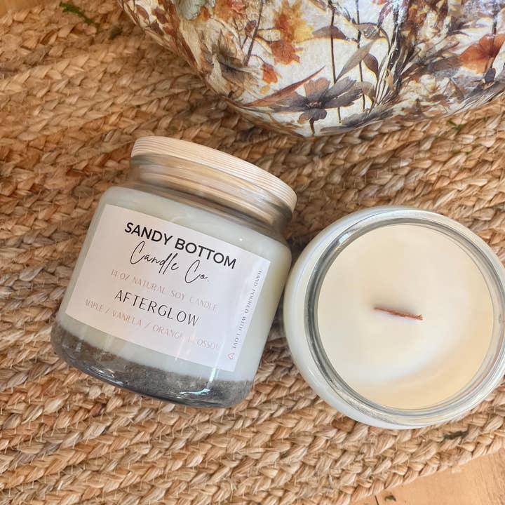 Sandy Bottom Candle Co. - Wholesale Jar/Filled Candle - Afterglow14 oz Soy Candle0