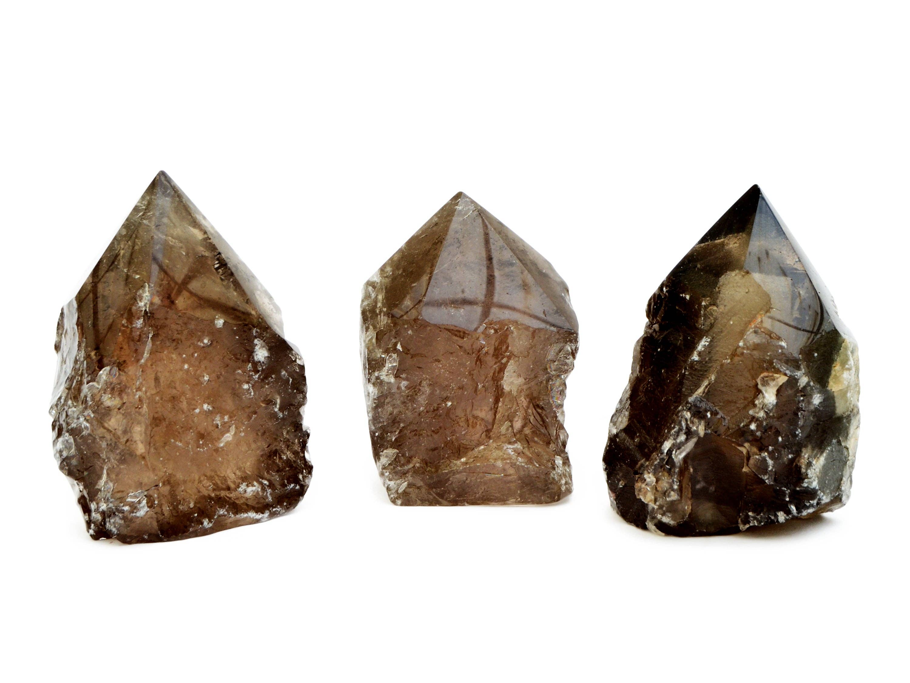 Kaia & Crystals - Wholesale Spiritual Stone/Crystal - Smoky Quartz Semi Polished Point (Brazil) - (200g - 450g) Extra Quality4