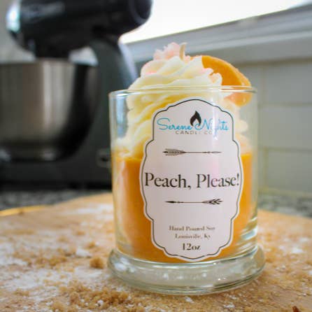 Peach, Please! for wholesale by Serene Nights Candle Co.