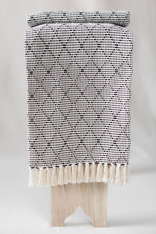 Chicoração - Vente Plaids - Plaid en coton motif trottoir portugais - plusieurs couleurs9