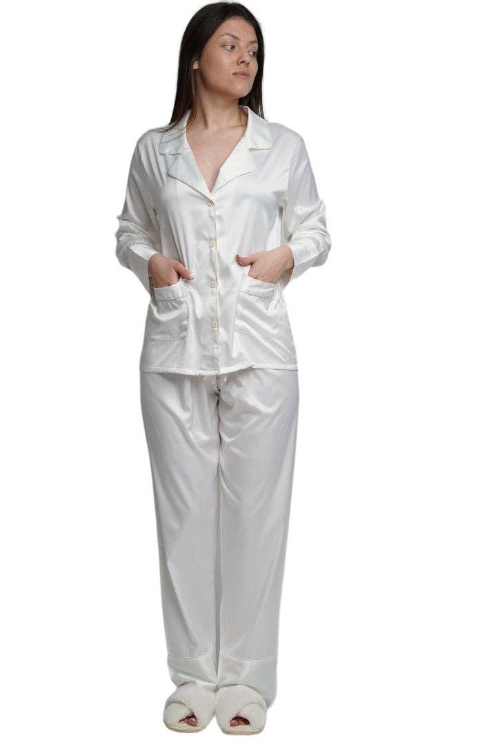 Taniri – wholesale Sleepwear set – Women's – ASHLEY LONG MATTE SATIN  PAJAMAS10