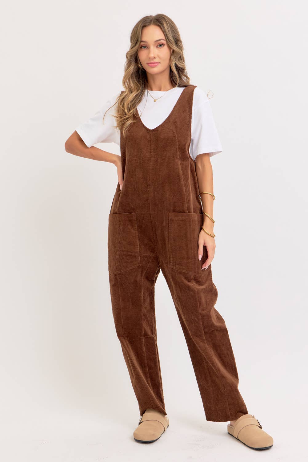 Sweet Lovely by Jen - Wholesale Overalls - Women's - PULL-ON-STYLE CORDUROY OVERALL JUMPSUIT41