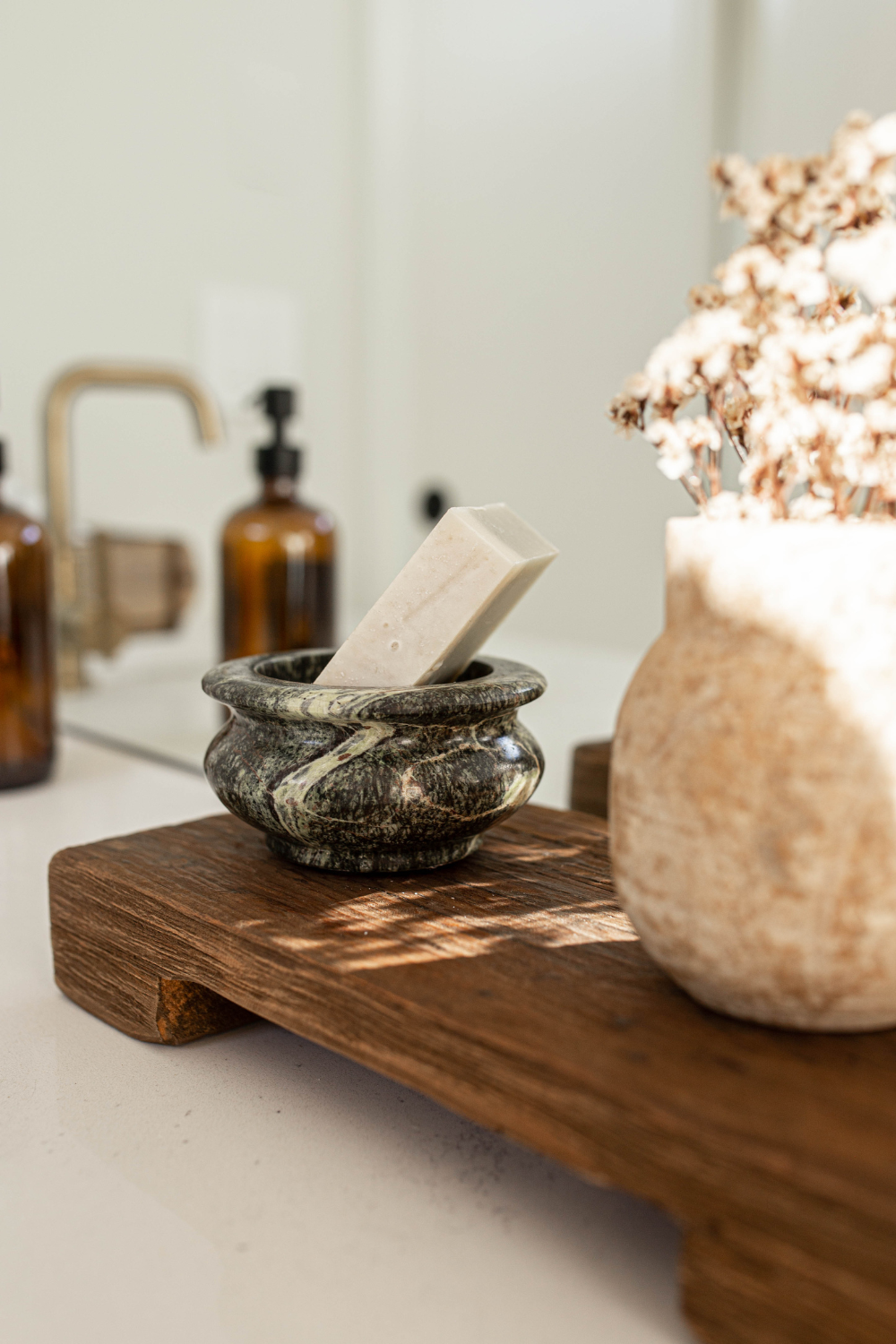 Luxe B Co - Wholesale Decorative Plate/Dish/Bowl - Green Bidasar Stone Bowl5