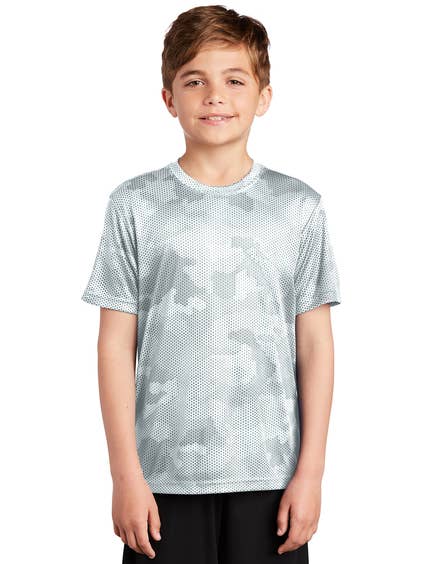 Sport-Tek Youth CamoHex Tee for wholesale by Forever11