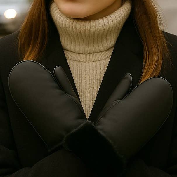 Guanto impermeabile da donna Nicci con polsino in pelliccia sintetica per la vendita all'ingrosso da parte di Allesco Inc.