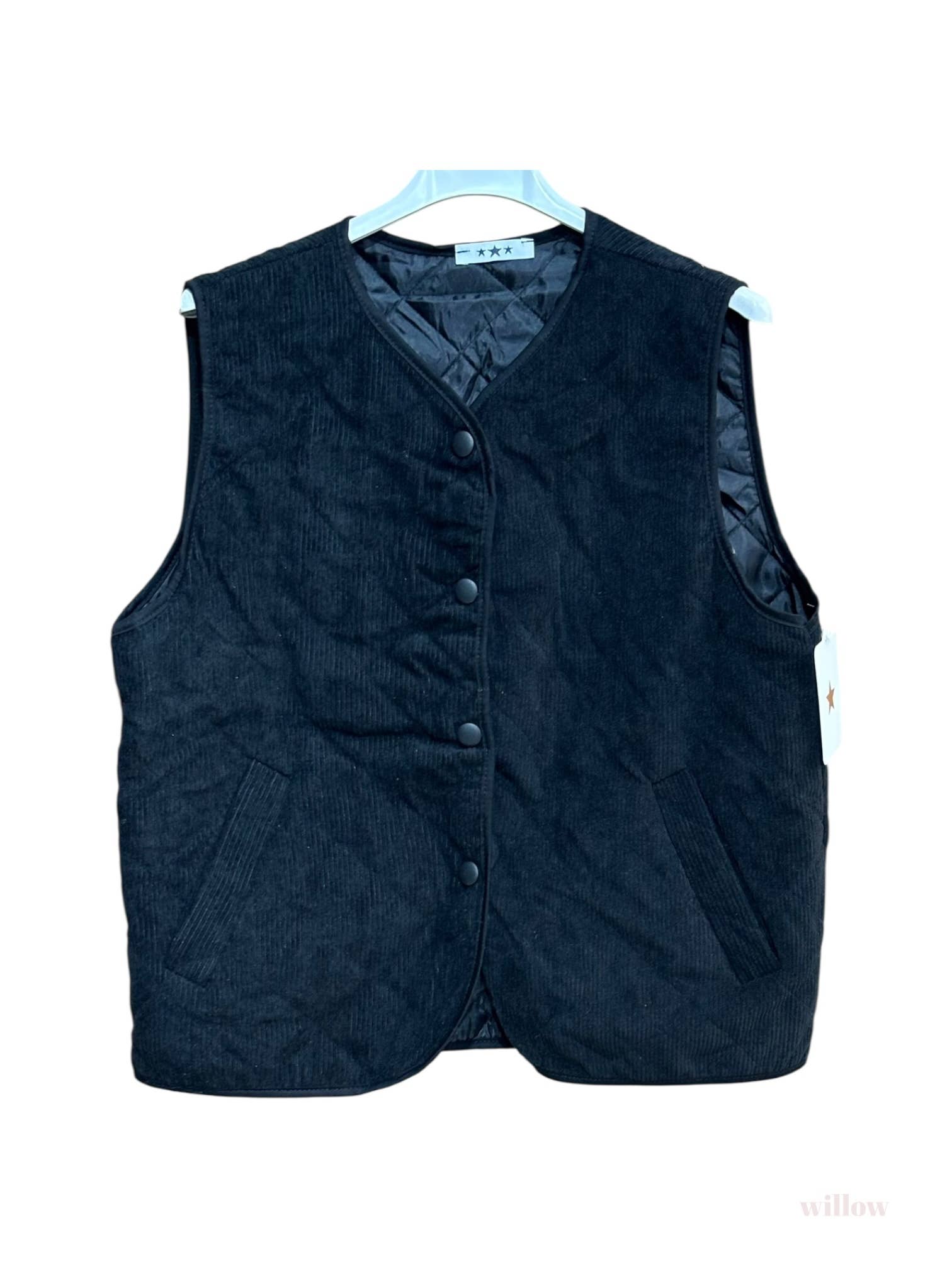 Moonsun - Wholesale Suit Vest - Women's - Quilted velvet vest0