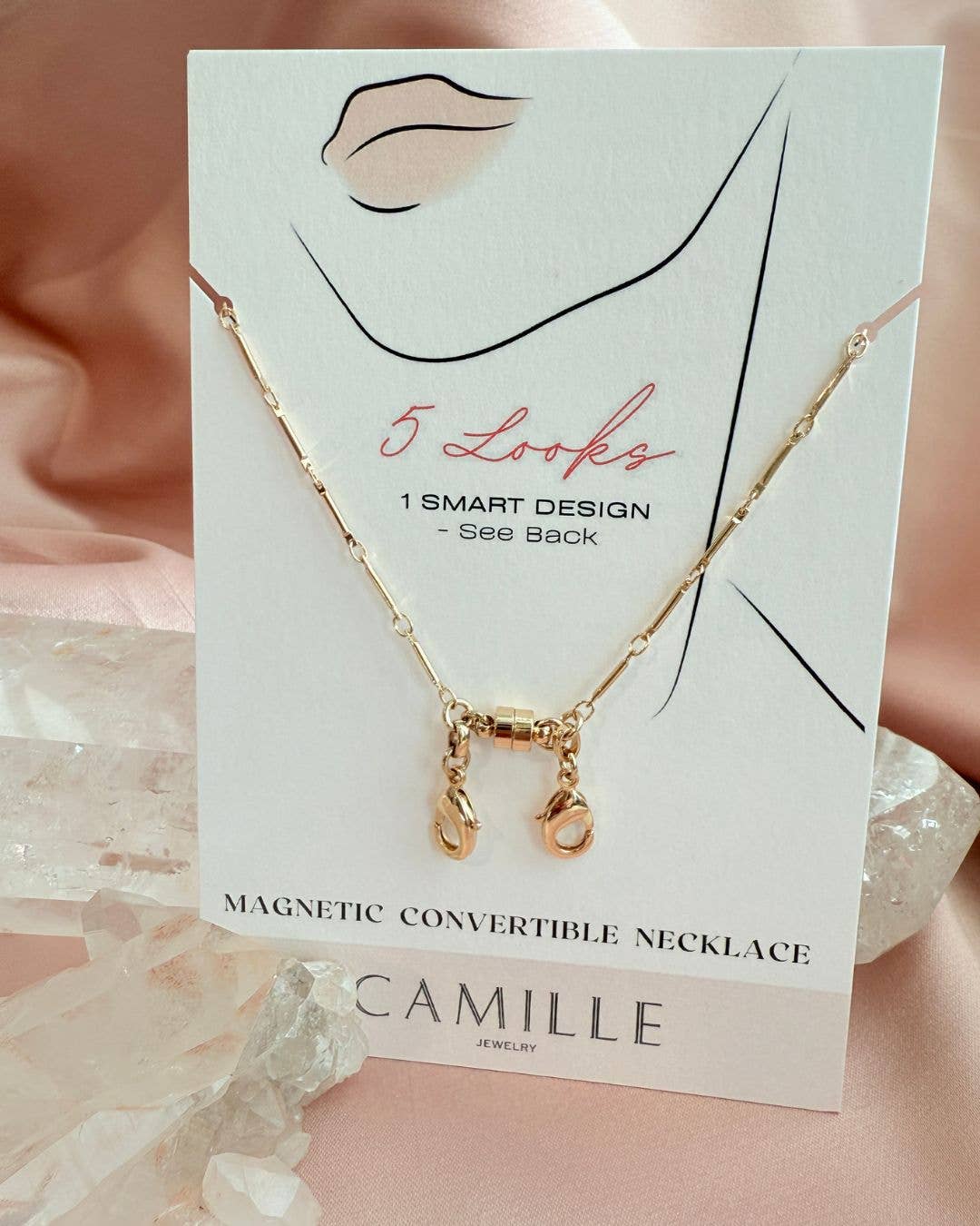 Camille Jewelry - Wholesale Sunglasses/Eyeglasses Strap - Women's - Magnetic Necklace – Convertible Bar Chain0