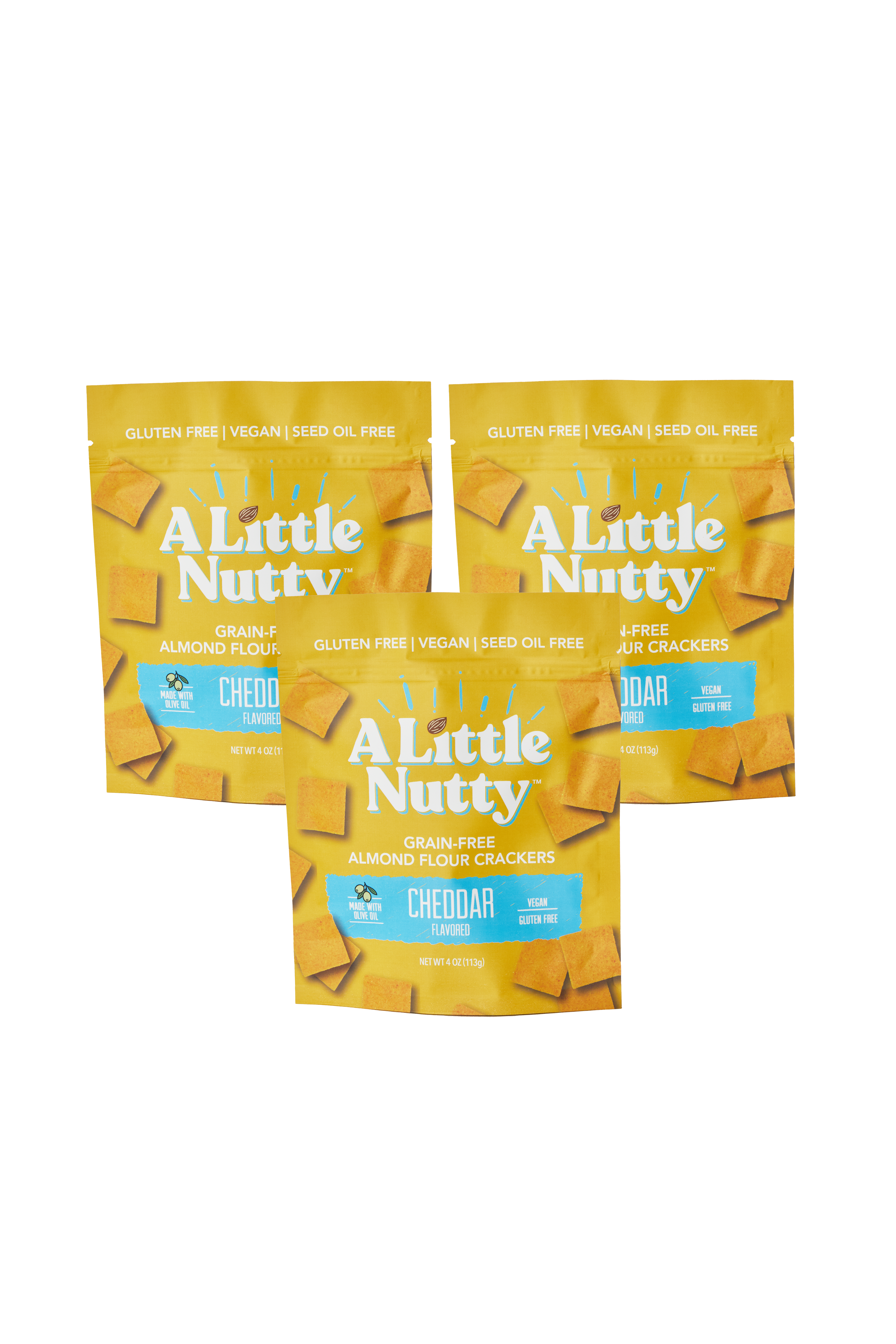 A Little Nutty - Wholesale Crackers - Grain-Free Cheddar Flavored Crackers5