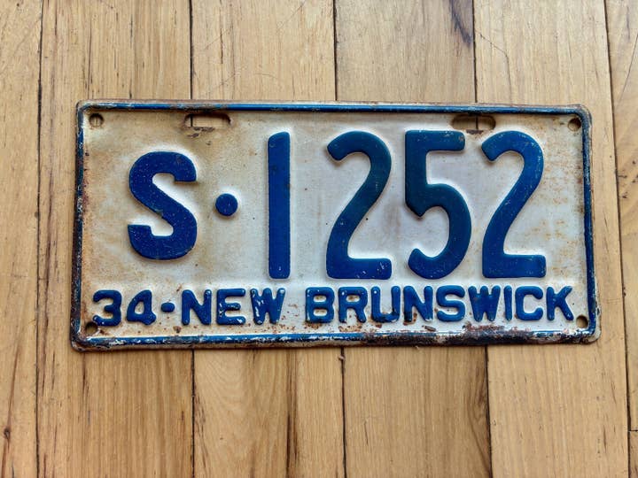 1934 New Brunswick Nummernschild für den Großhandel von RusticPlates