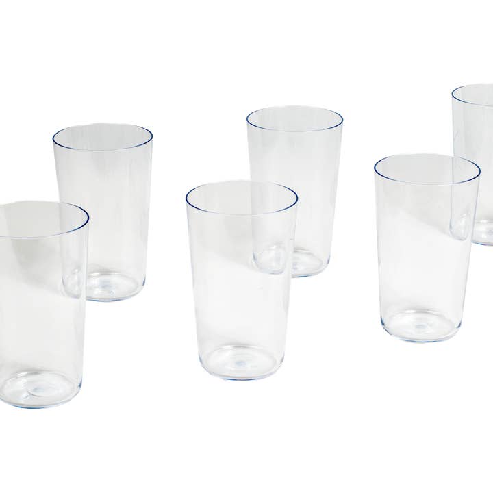 Tritan Simple Jumbo Drinkware Set, Clear, 21.4 Oz, Set of 6 for wholesale by Abode Homewares by TarHong