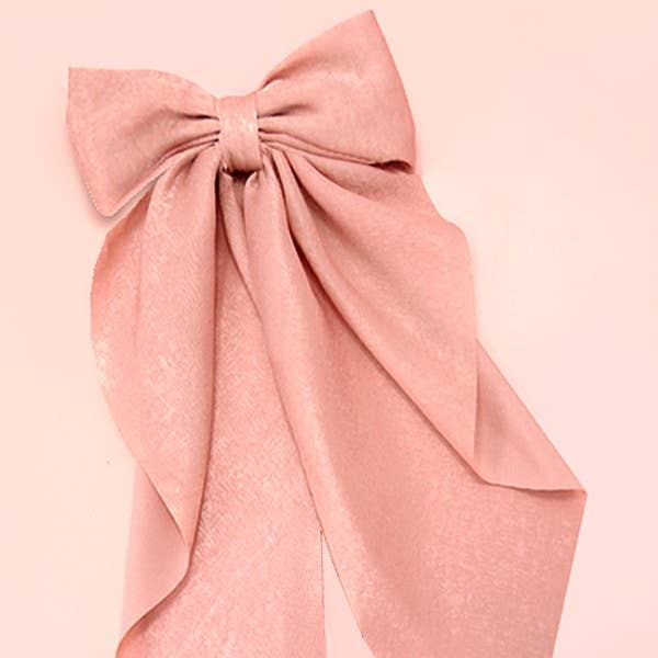 JOSSLYN by wall to wall - Wholesale Hair Clip - Women's - ORGANZA SHEER BOW RIBBON HAIR CLIPS | 40H754