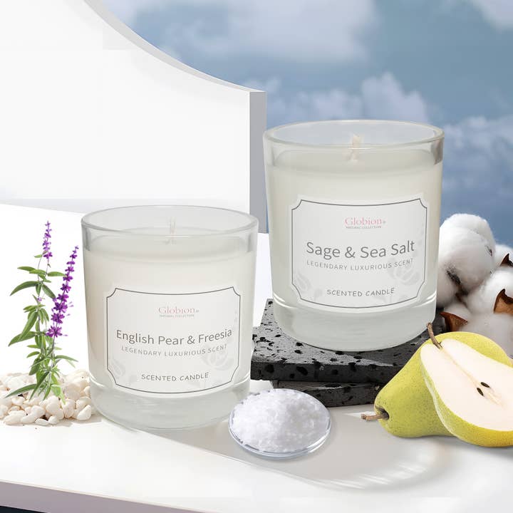Globion - Wholesale Travel Candles - Globion natural scented candle - Sage & Sea salt4