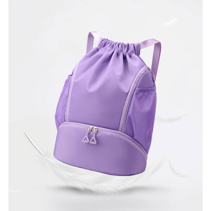 wandf - Vente Sac à dos – femme - Sac à dos de mode avec cordon de serrage et compartiment à chaussures10