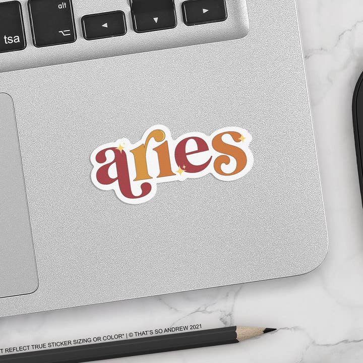 That’s So Andrew - Vente Autocollant - Autocollants rétro en vinyle Zodiac