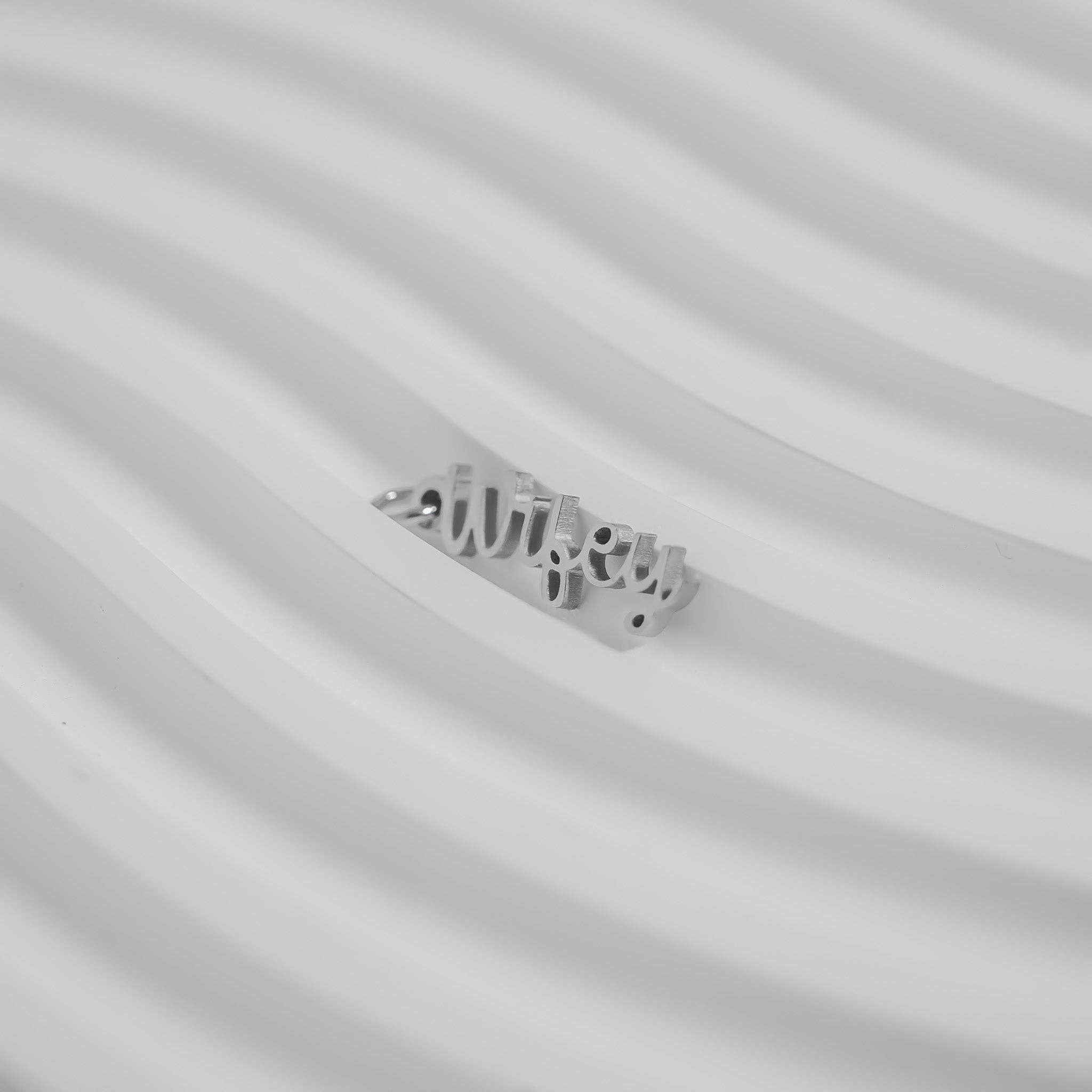 WJW - Wholesale Individual Charm/Pendant - 18K Gold PVD Stainless Steel "Wifey" Charm8