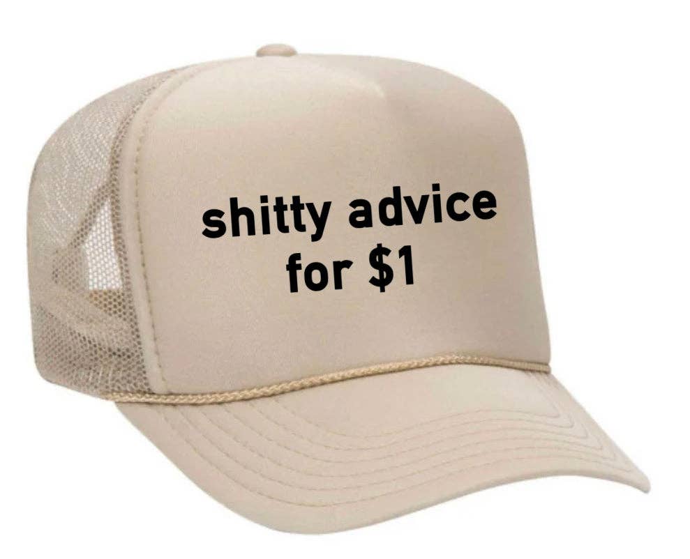 Inappropriate Trucker Hats - Wholesale Trucker Hat - Unisex - Shitty Advice for $1 Trucker Hat26