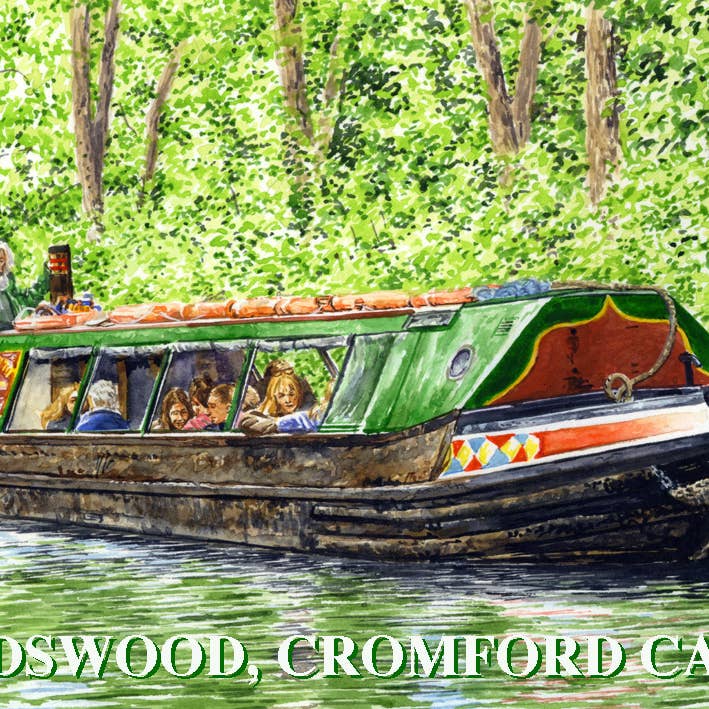 Peak District. Fridge Magnet. Cromford Canal. for wholesale by Robinson Collection