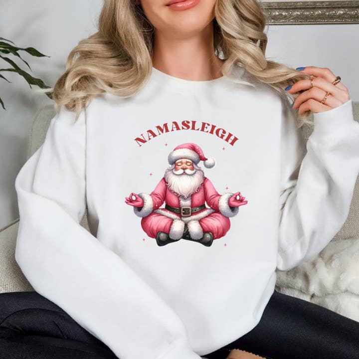 Namasleigh Christmas Sweatshirt for wholesale by Londas Tees and Tumblers