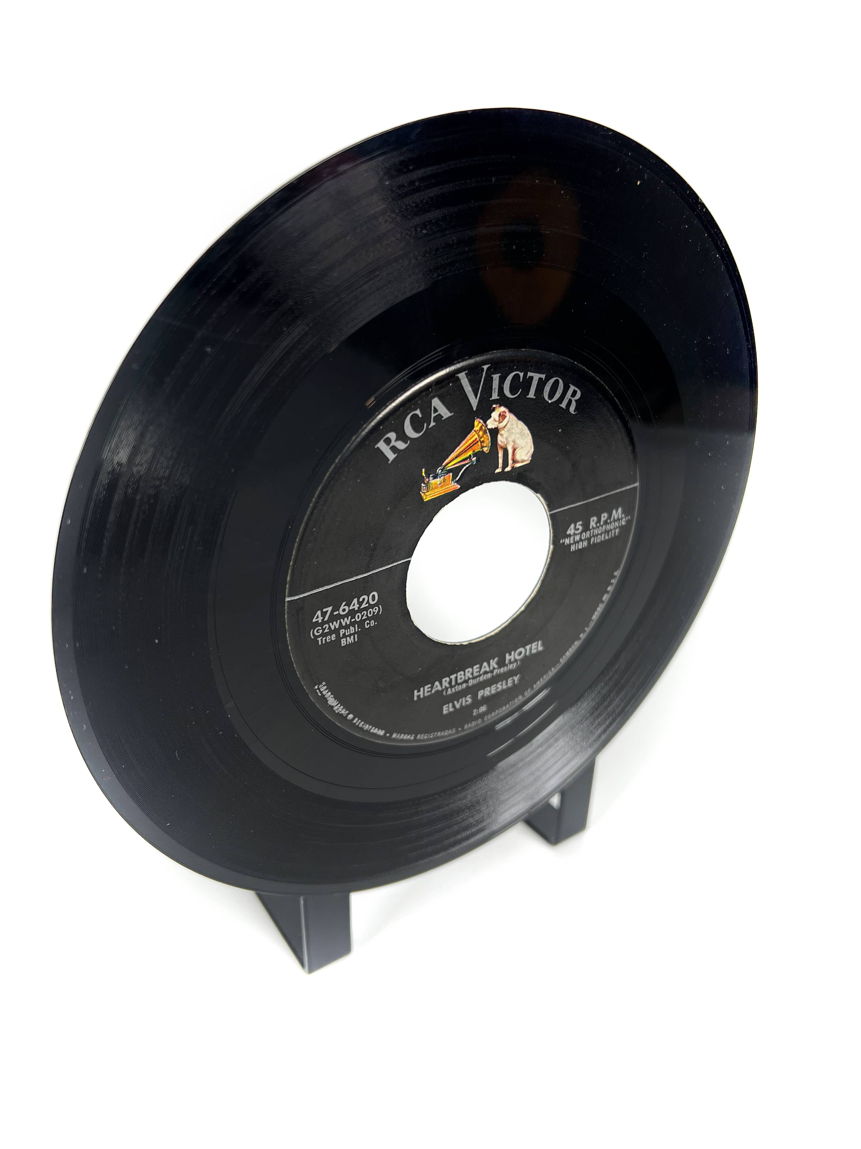 Vintage 5 - Wholesale Bookend - Elvis Record Bookend Made From Genuine Vinyl Record0