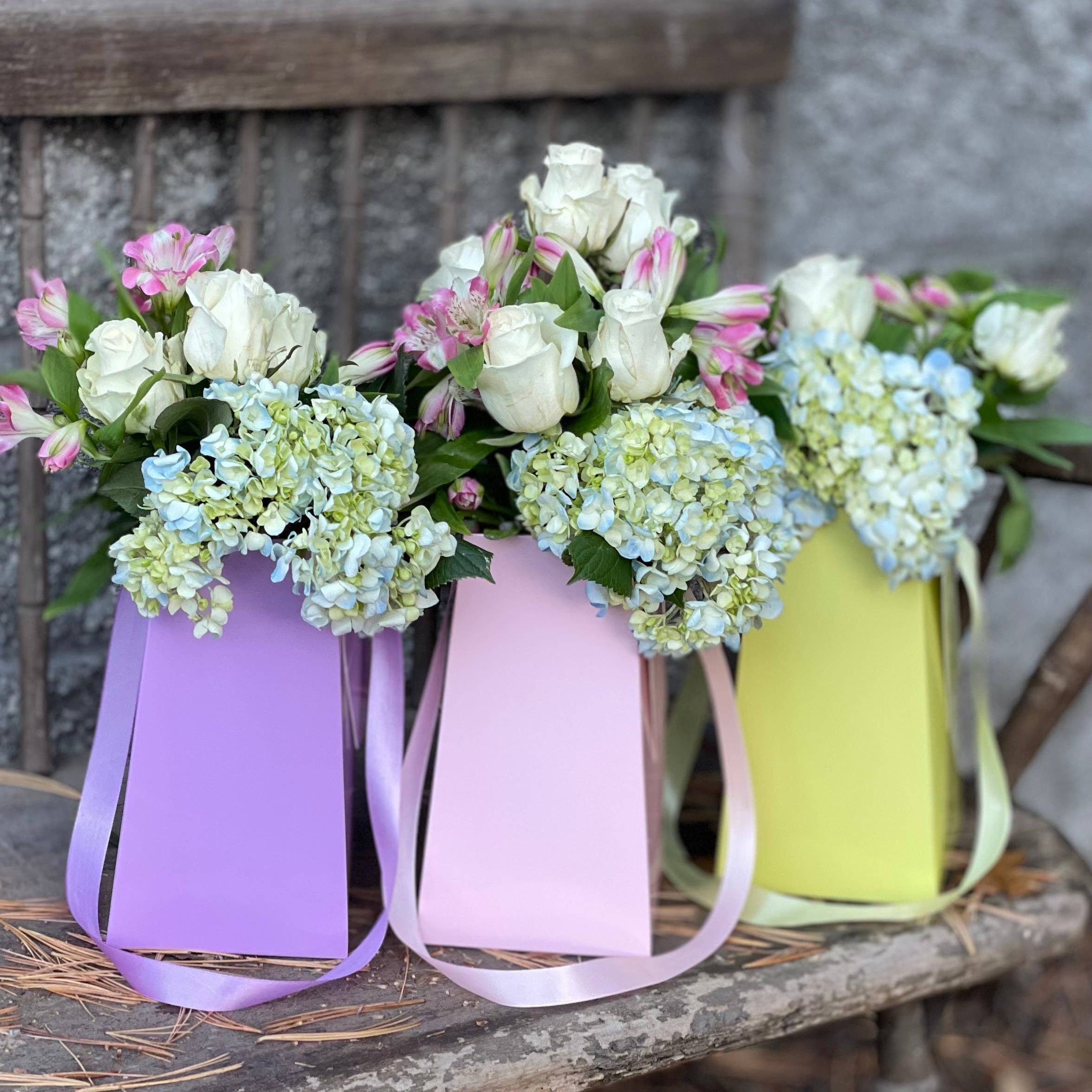 FlowerBox.com - Vendita all'ingrosso Vasi - Vaso in carta Soft Pink FlowerBox riciclabile e impermeabile5