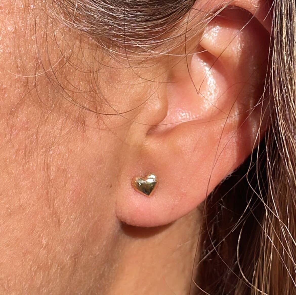Milie – Engroshandel Ørestikkere – 18k GF Enkle Baby Hjerte Øreringe9