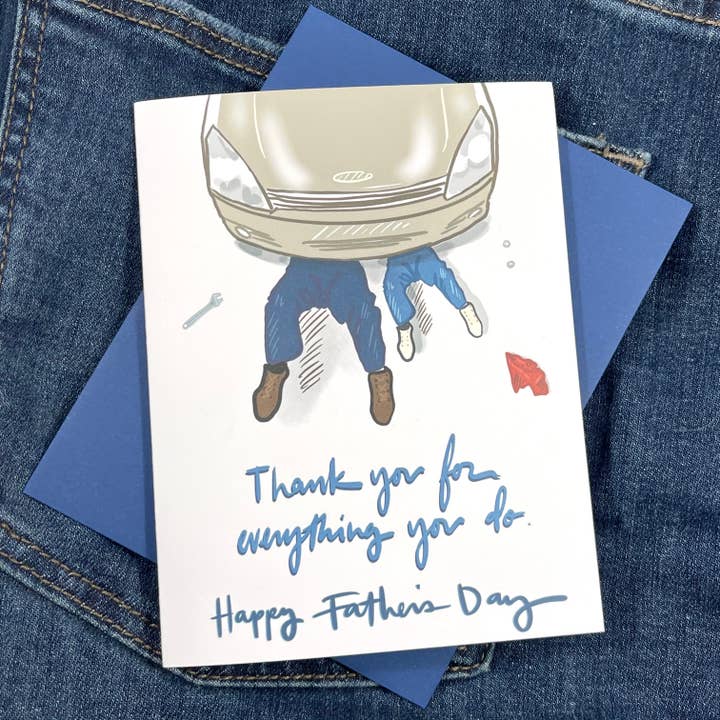 Olieverversing- Vaderdagkaart voor wholesale door Paper Vibes