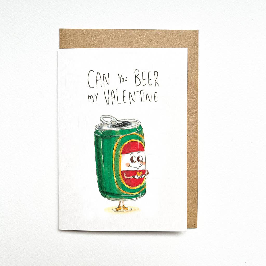 Well Drawn - Wholesale Valentine's Day card - Can You Beer My Valentine