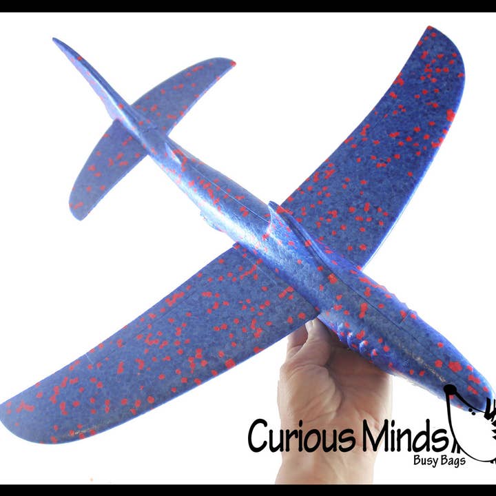 Curious Minds Toys - Venta al por mayor Avión de juguete - Niños - Juguete planeador grande de espuma con forma de tiburón, juguete de avión