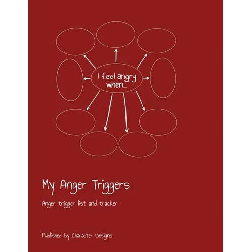 Books by splitShops - Wholesale Journal/Diary - My Anger Triggers: Anger trigger list and tracker - Paperback