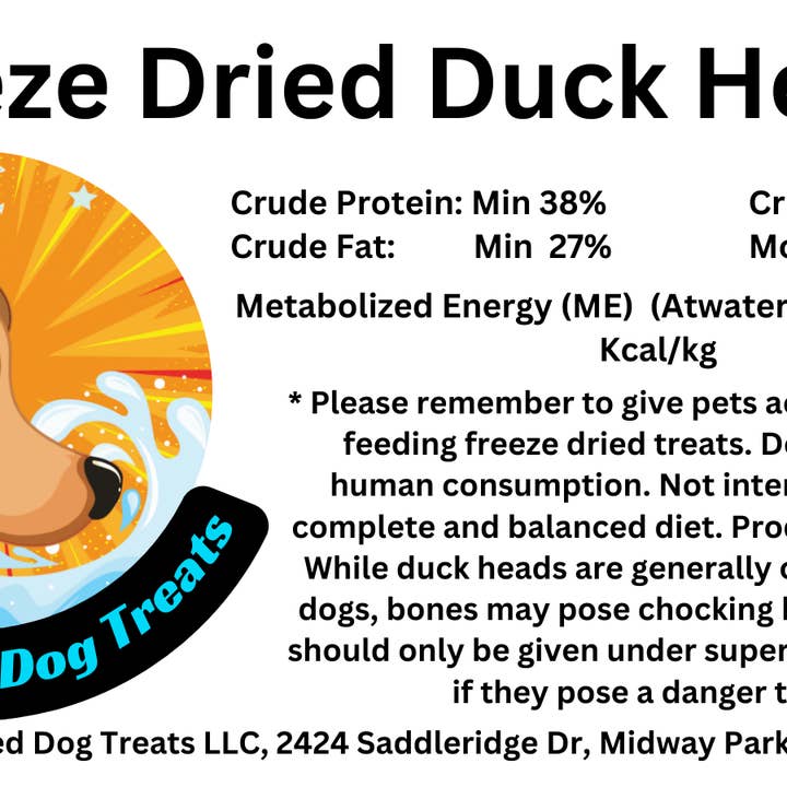 Freeze Dried Dog Treats - Wholesale Pet Treats - Dog - Dog Treat Freeze Dried Duck Head Ugly Duckling3