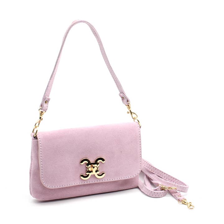 Mini saco em camurça com logótipo por atacado de Vimoda