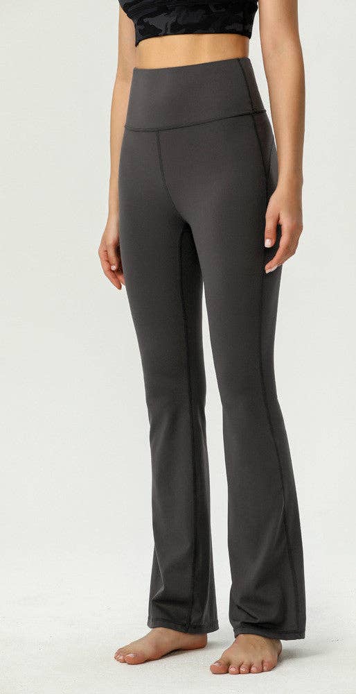 Active by Anna-Kaci - Wholesale Athletic Pants - Women's - High Rise Buttery Soft Contouring Flared Yoga Pant15