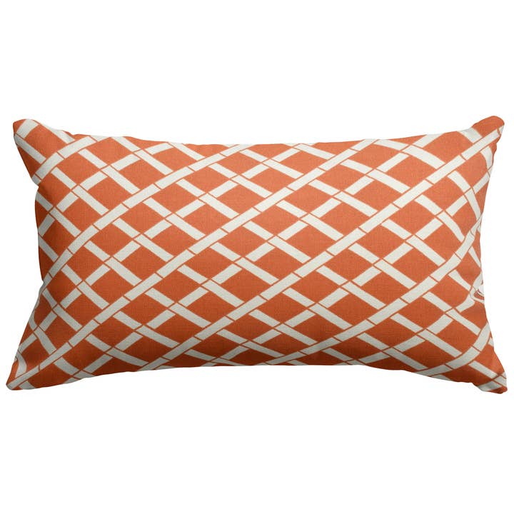 Majestic Home Goods Almohada pequeña de bambú naranja quemado para venta al por mayor de Majestic Home Goods