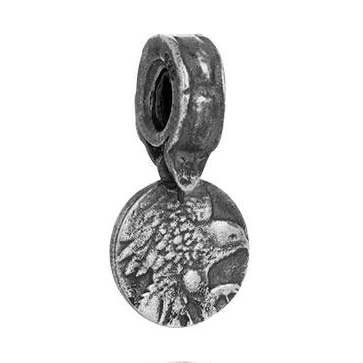 Breloque Heritage de la collection Filia en argent sterling 925 oxydé pour la vente par AURUM by Guðbjörg