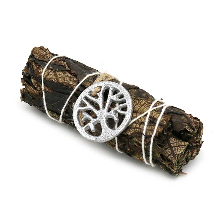 Black Sage Smudge Stick with Tree of Life Charm (4 in.) for wholesale by Designs by Deekay Inc.