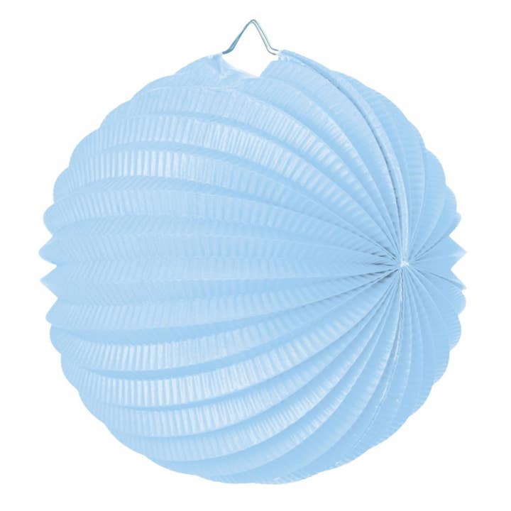 LAMPION ROND BLEU TENDRE 20 CM pour la vente par Tim&Puce Factory
