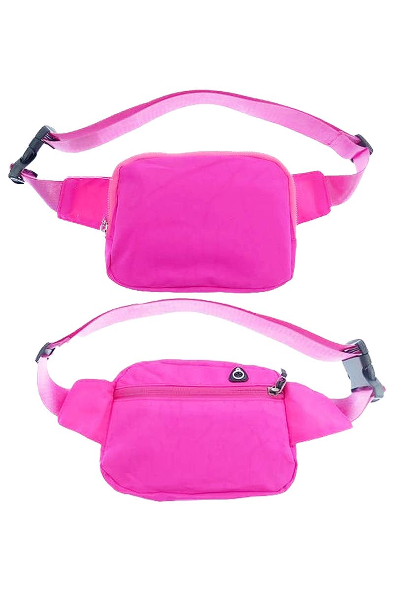 Cap Zone - Wholesale Belt Bag - Women's - Round Vibrant Solid Color Waist Belt Fanny Pack1