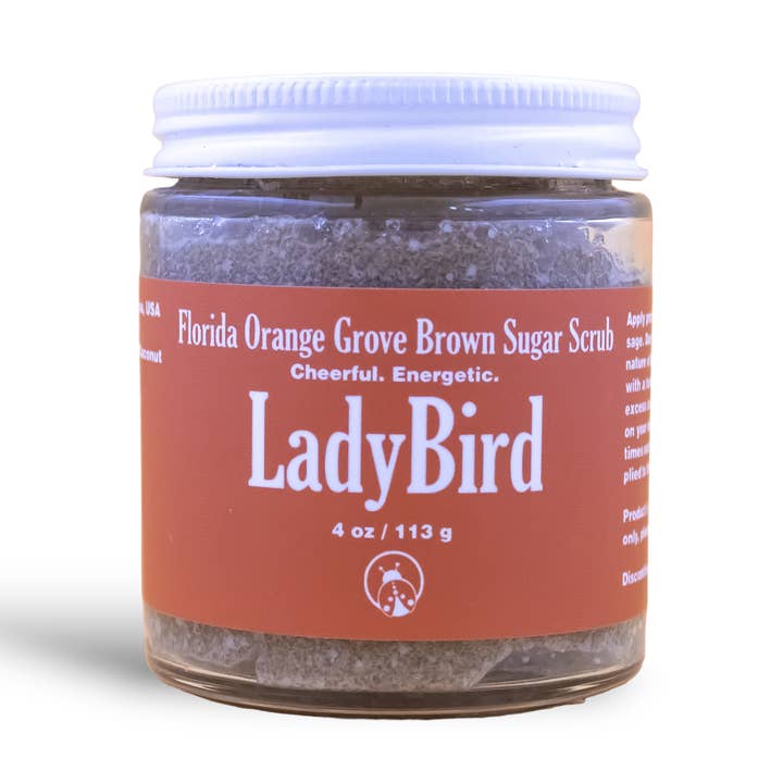 Florida Orange Grove Brown Sugar Scrub for wholesale by LadyBird Essentials